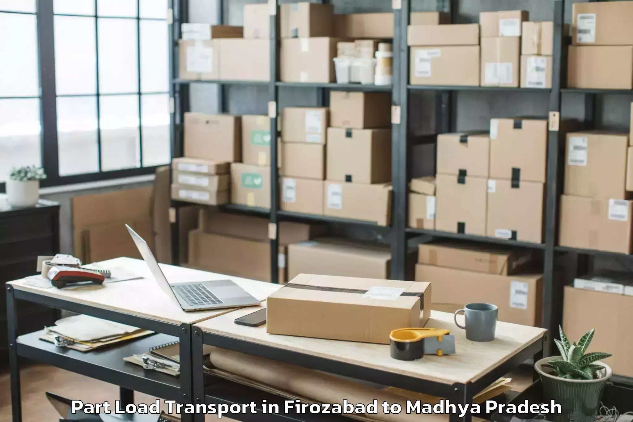 Book Firozabad to Baraily Part Load Transport Online